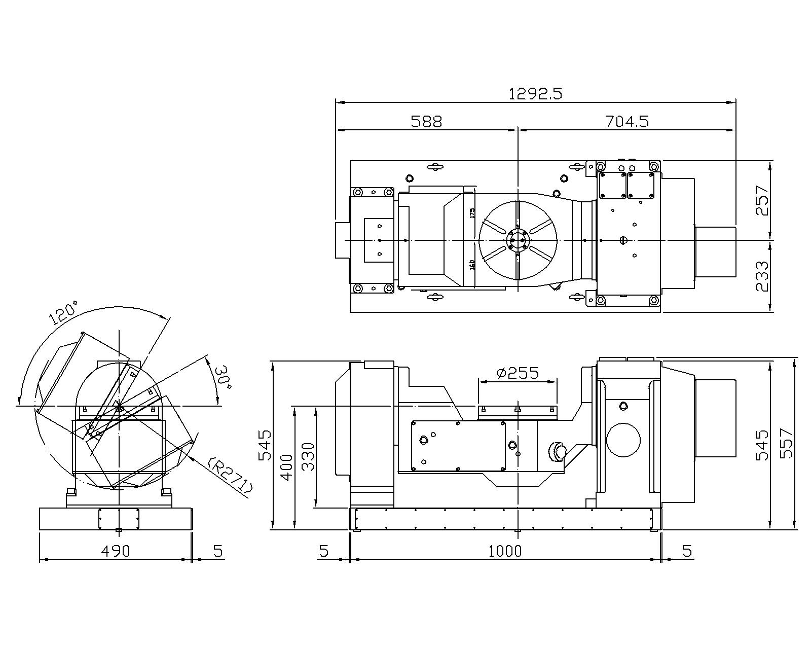 五軸電腦數控分度盤